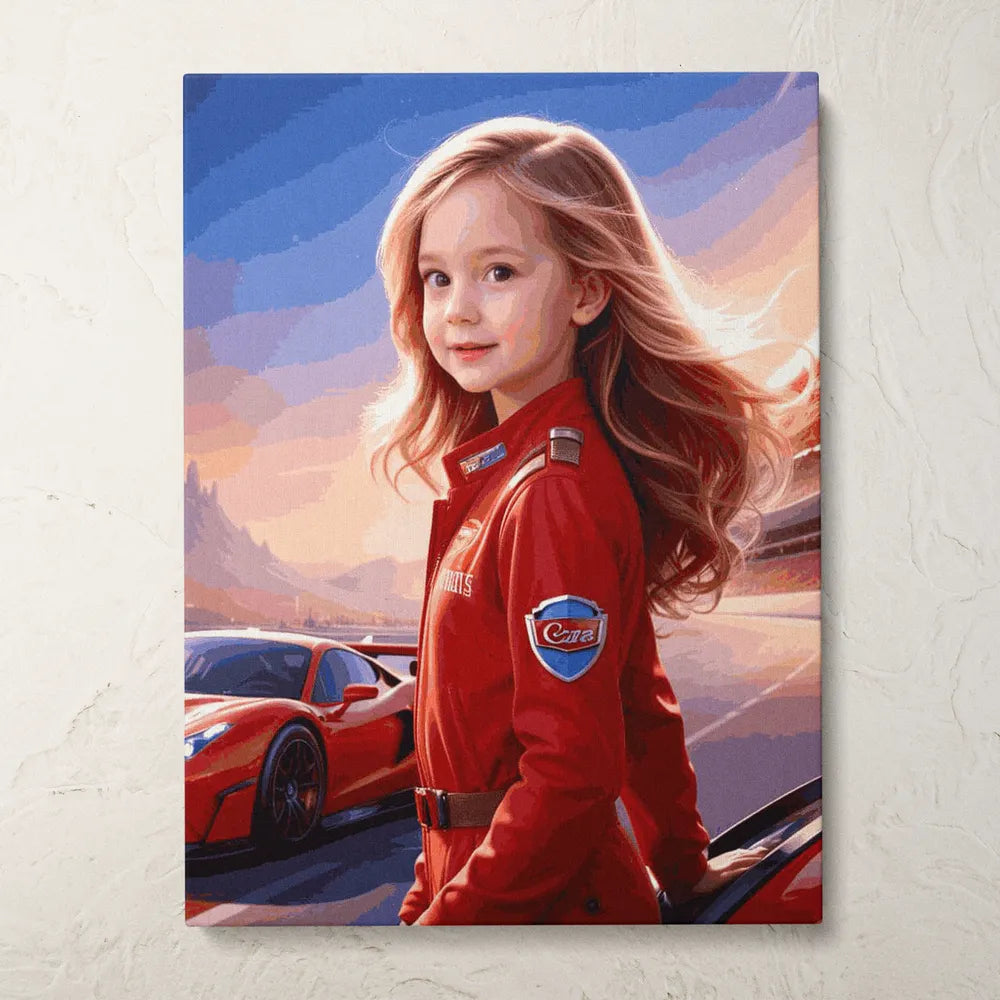 Zestaw do malowania po numerach „Mistrz wyścigów”.