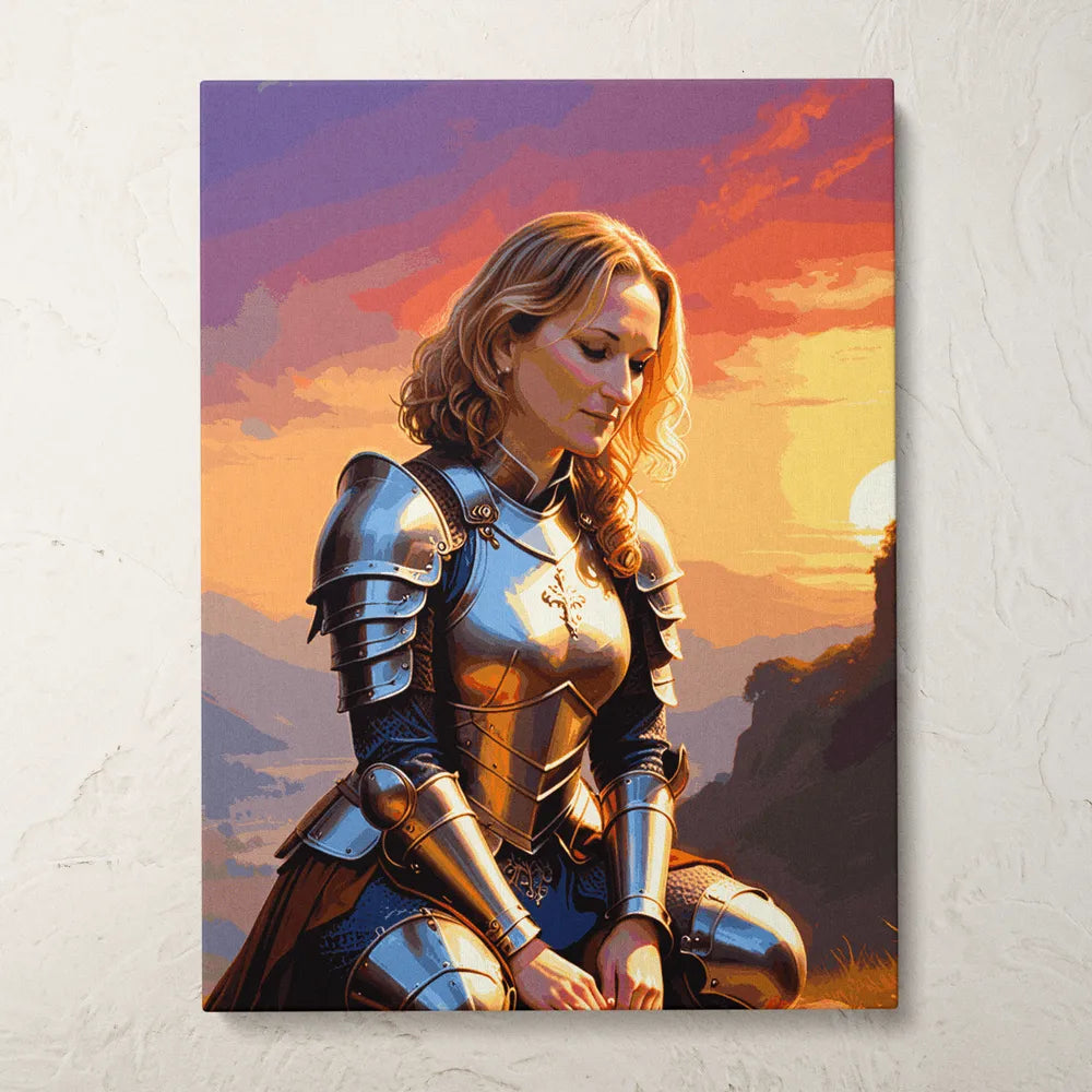 Zestaw do malowania po numerach „Kobieta odważna”.