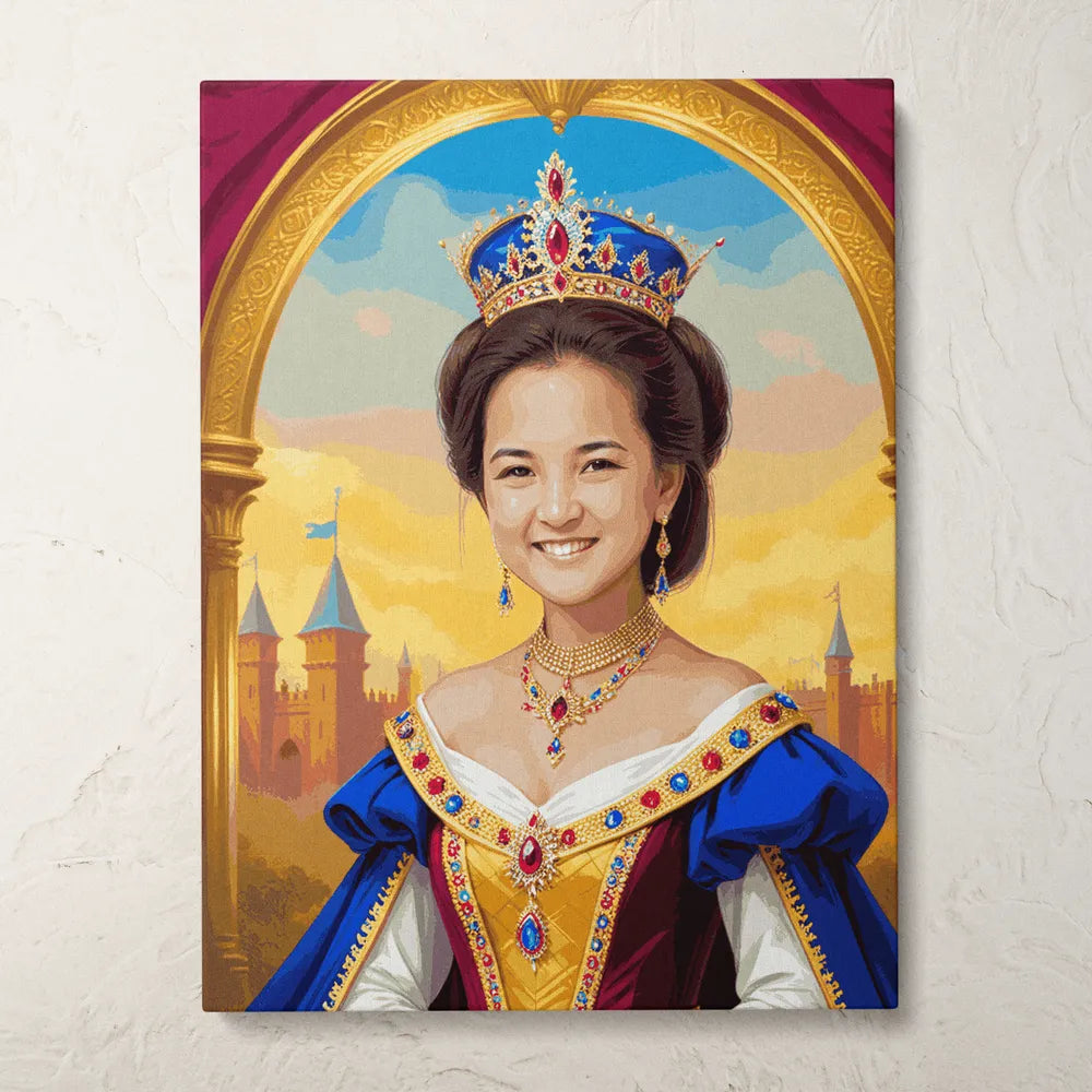 Zestaw do malowania po numerach „Królowa Królowa”