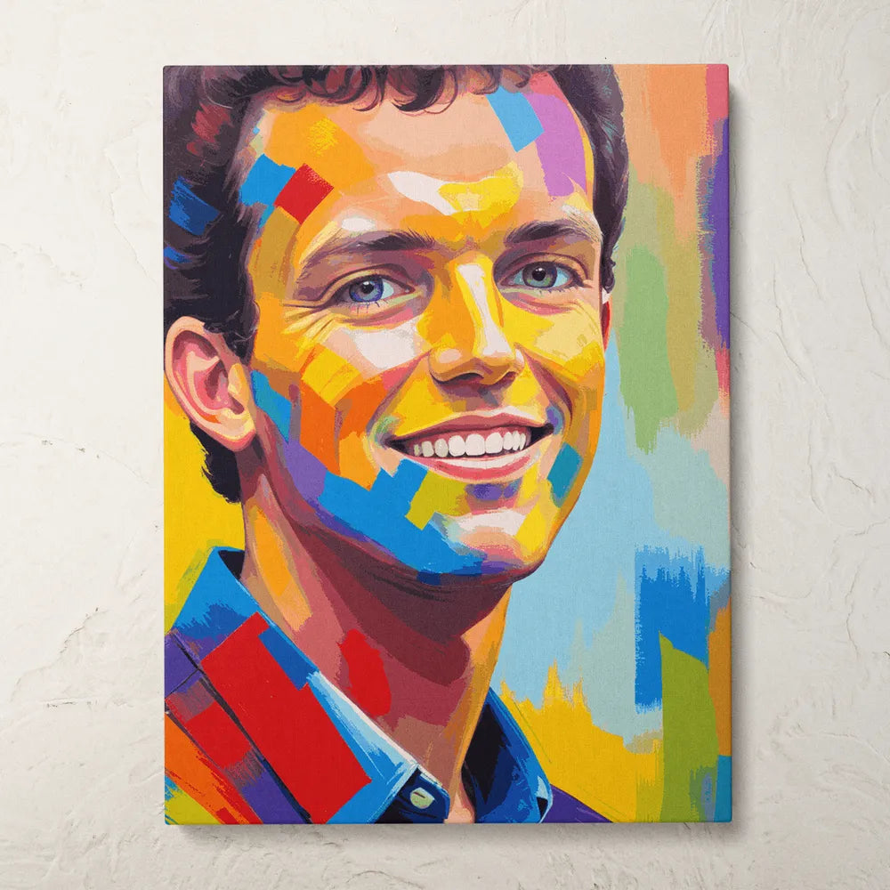 Zestaw do malowania po numerach „Portret współczesnego mężczyzny”.