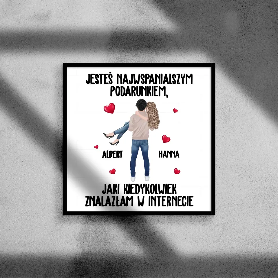 Jesteś najwspanialszym podarunkiem, Jaki kiedykolwiek znalazłam w internecie