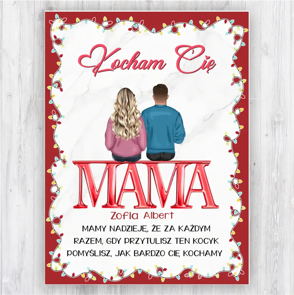 Mamy nadzieję, że za każdym razem, gdy przytulisz ten kocyk pomyślisz, jak bardzo Cię kochamy