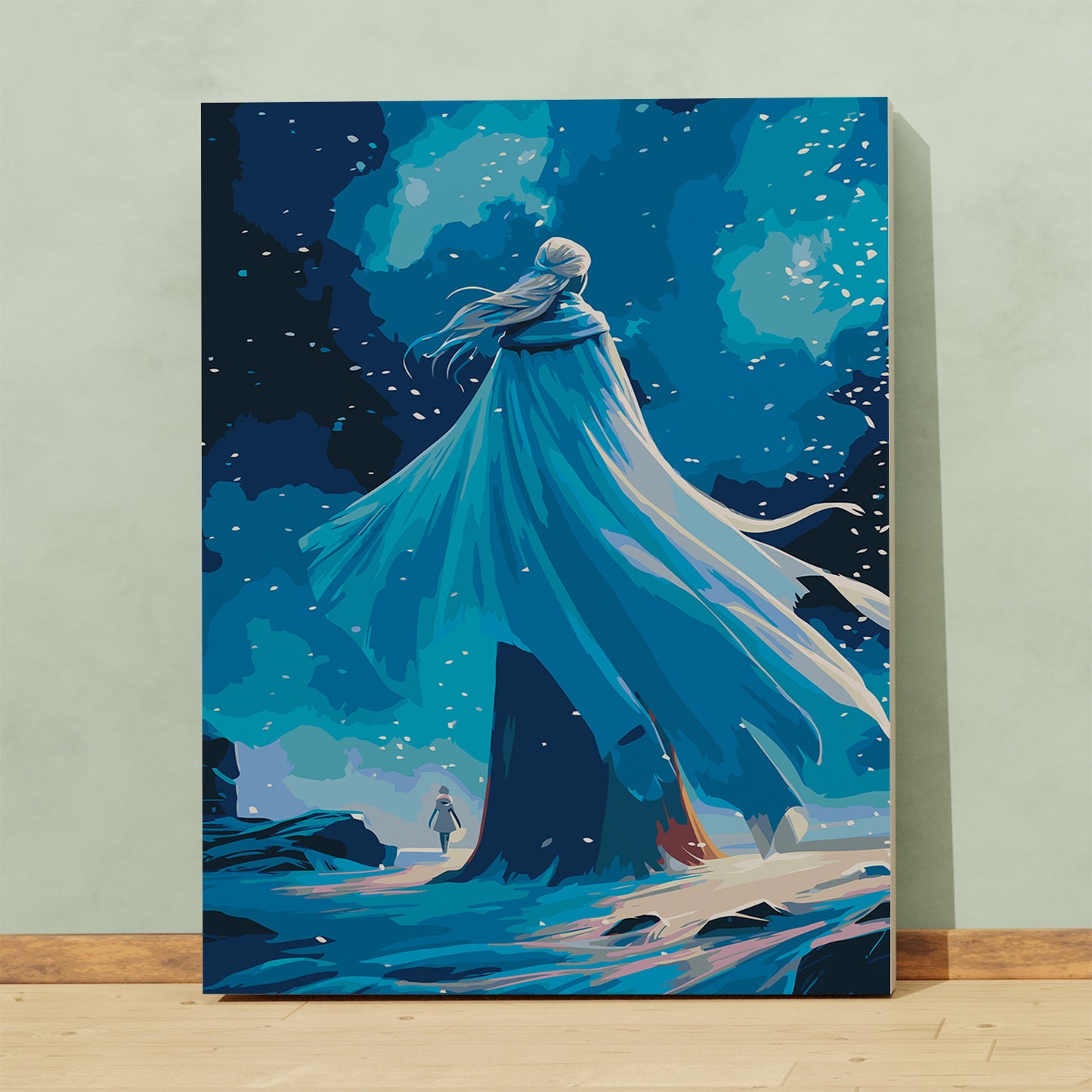 Obraz Po Numerach "Królowa Śniegu" – Baśniowa Zimowa Scena