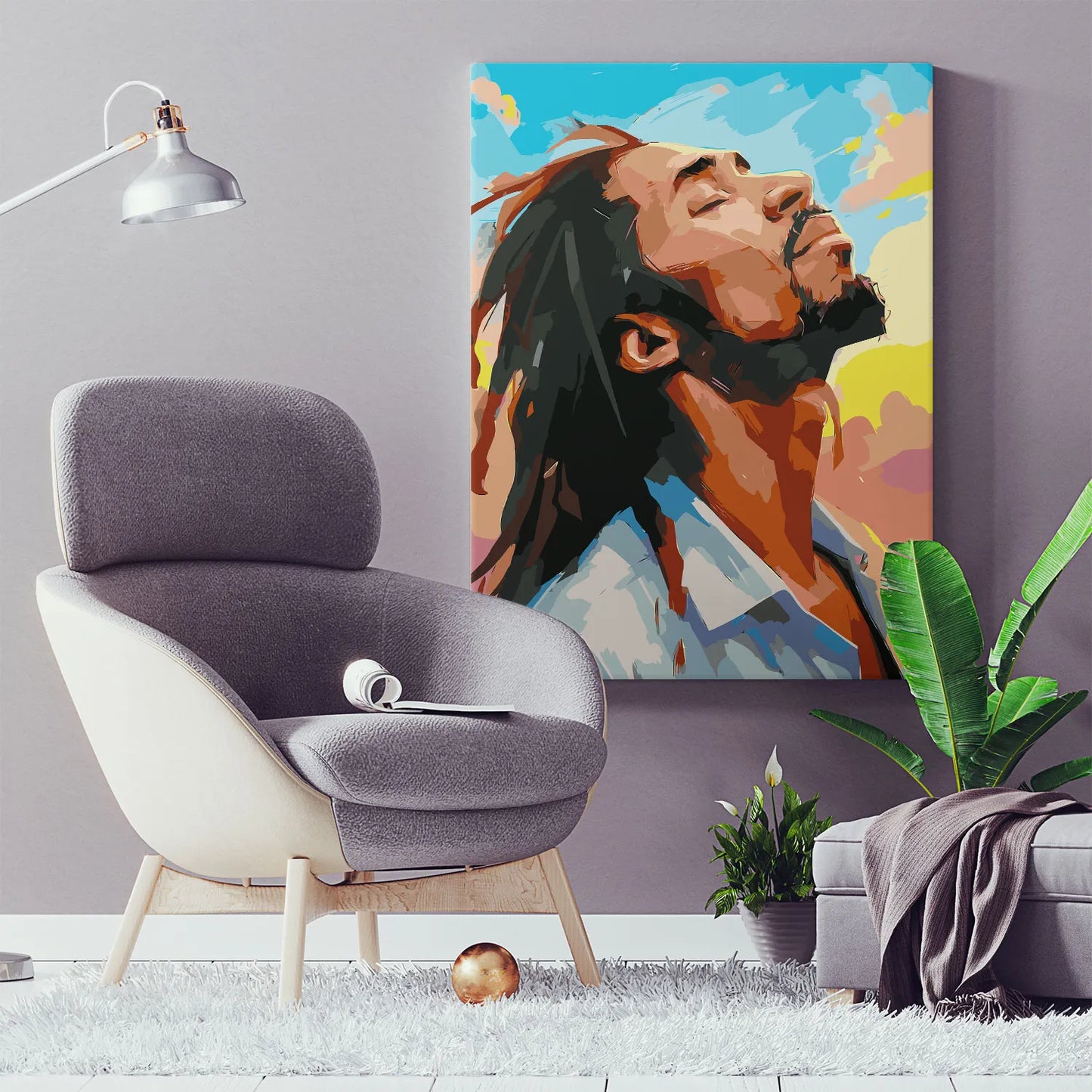 Obraz Po Numerach "Muzyka i Wolność" – Malowanie po Numerach, Zestaw Artystyczny, Inspiracja i Relaks