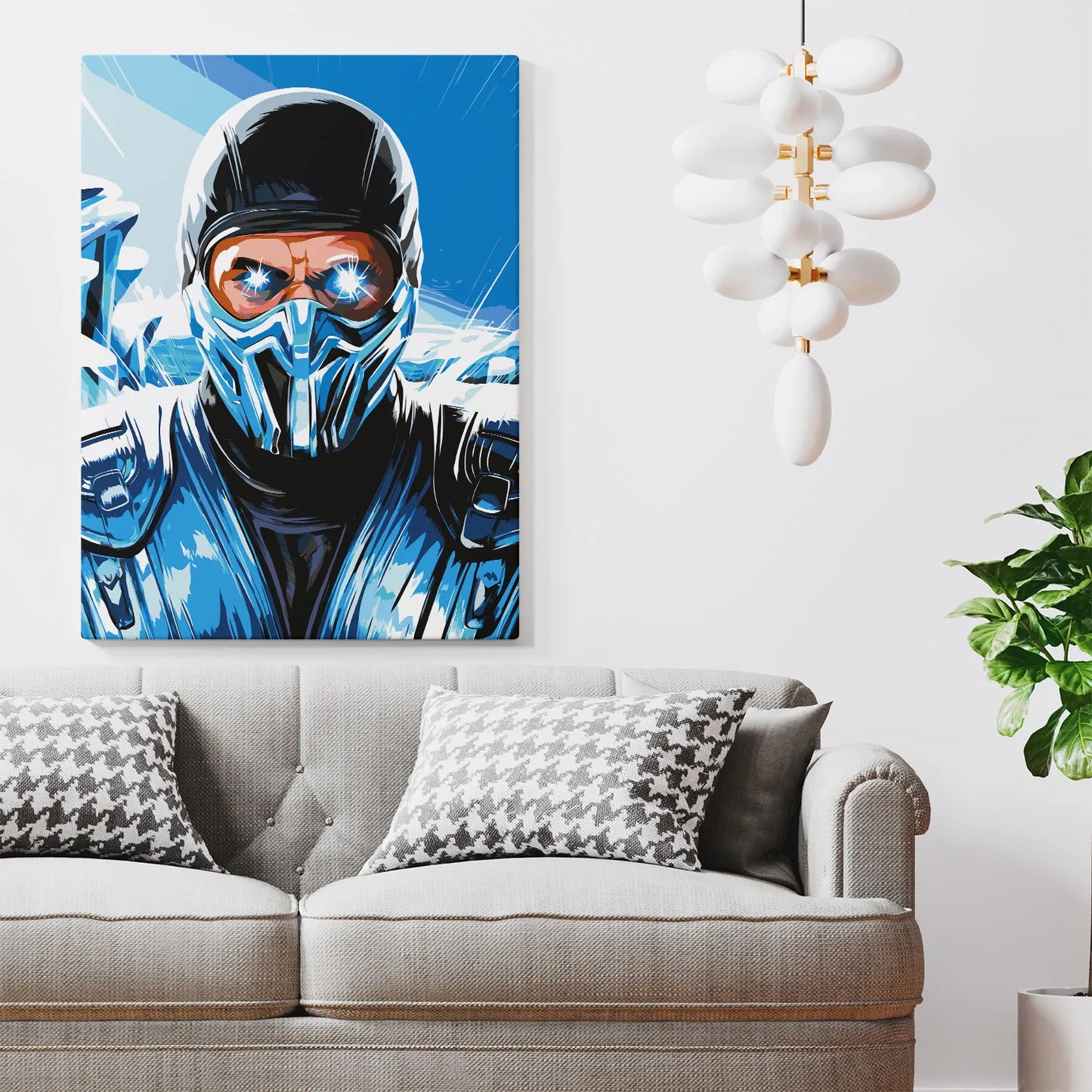 Obraz Po Numerach "Lodowy Wojownik" – Malowanie po Numerach, Sztuka i Adrenalina