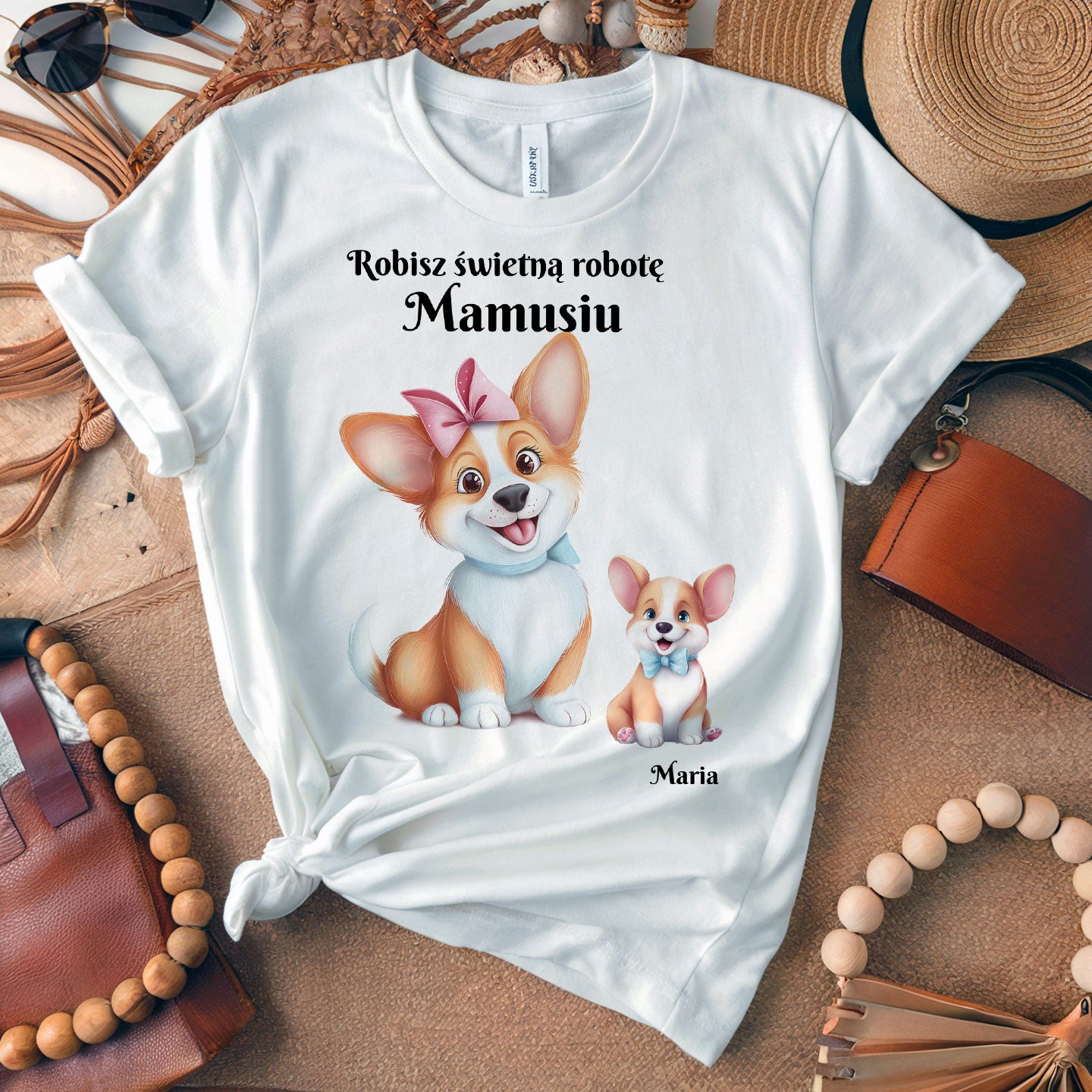 Spersonalizowana Koszulka: Robisz świetną robotę Mamusiu