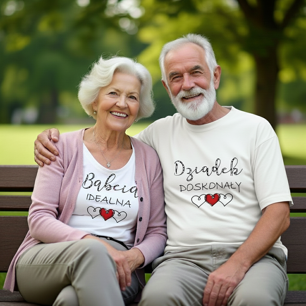Babcia Idealna & Dziadek Doskonały – wyjątkowy zestaw koszulek na Dzień Babci i Dziadka