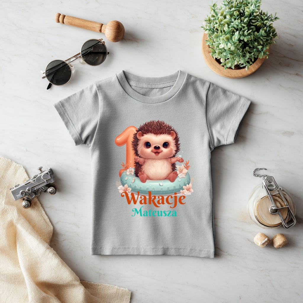 Personalizowana Koszulka Na Wakacje Dla Chłopca - Prezent Na 1. Urodziny I Wyjazd Nad Morze
