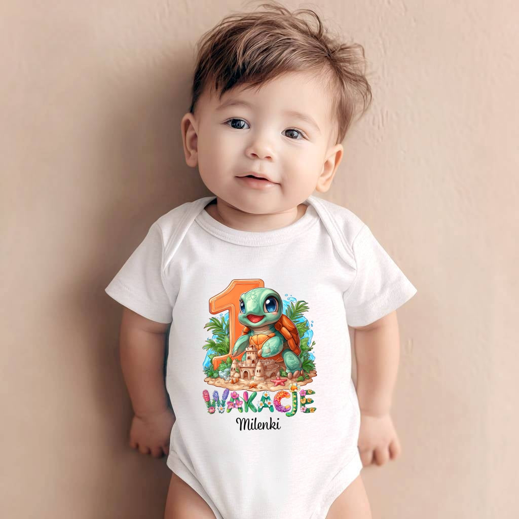 Personalizowane Body na Pierwsze Wakacje z Imieniem – Wakacje Dziecka