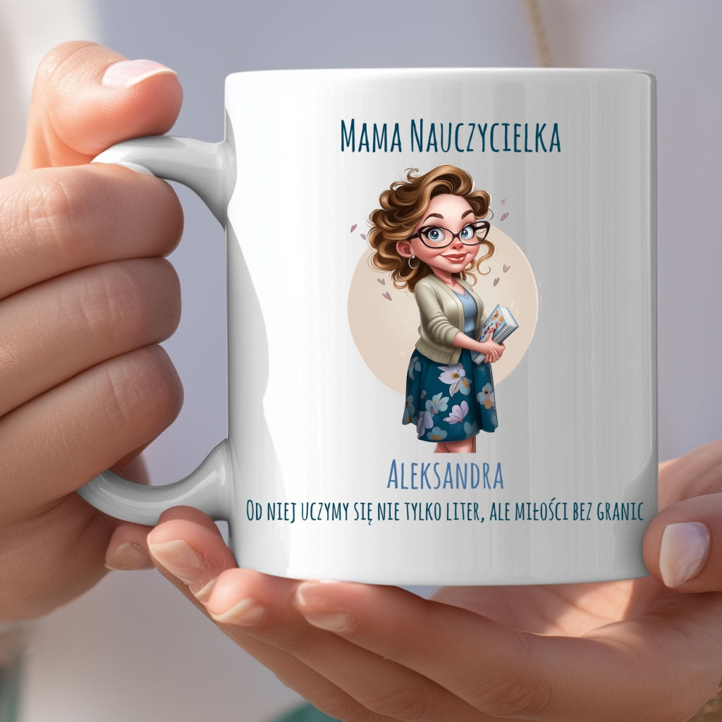 Kubek Mama z Zawodem – Personalizowany Prezent z Imieniem i Profesją