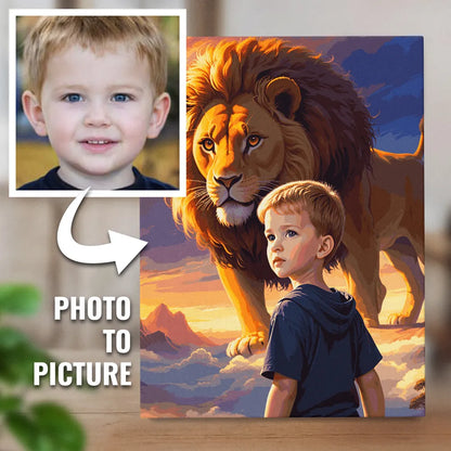 Zestaw do malowania numerycznego „Przywódca Lwie Serce”