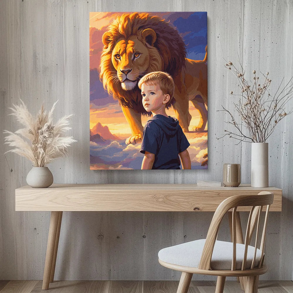 Zestaw do malowania numerycznego „Przywódca Lwie Serce”