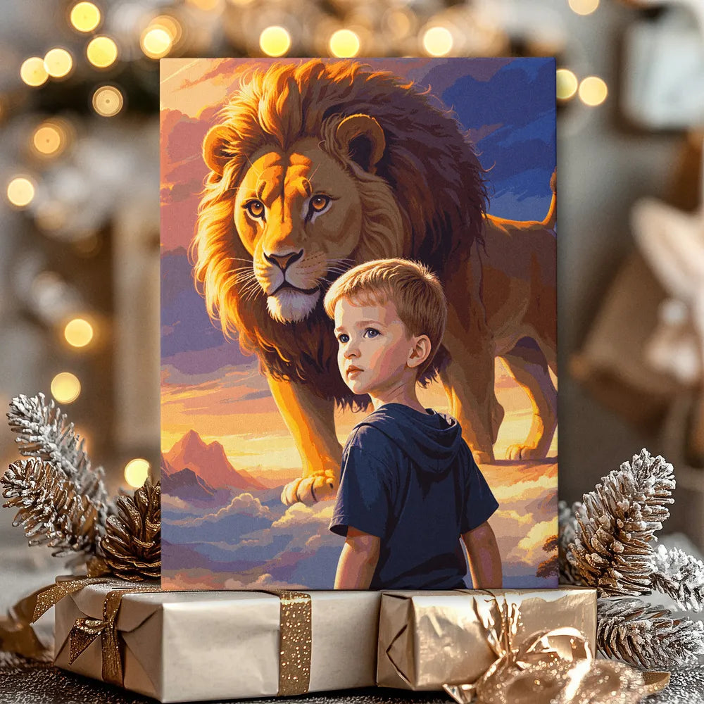 Zestaw do malowania numerycznego „Przywódca Lwie Serce”