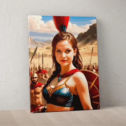 Zestaw do malowania po numerach „Starożytna królowa wojowników”