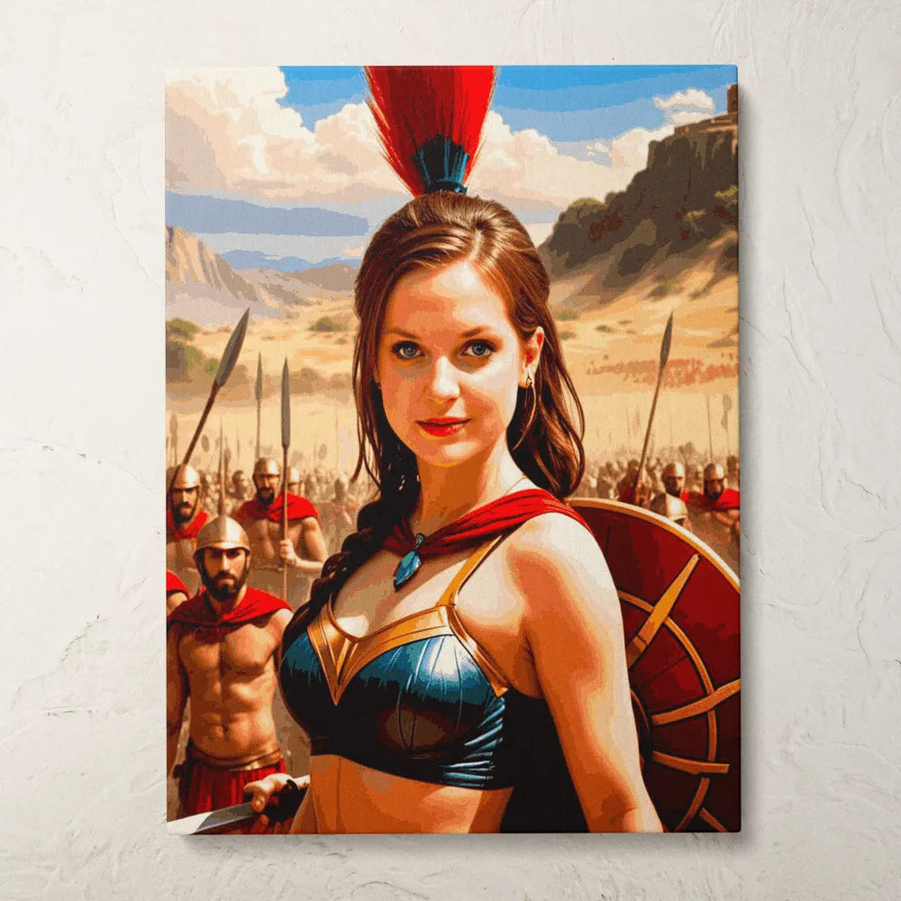 Zestaw do malowania po numerach „Starożytna królowa wojowników”