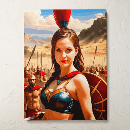 Zestaw do malowania po numerach „Starożytna królowa wojowników”