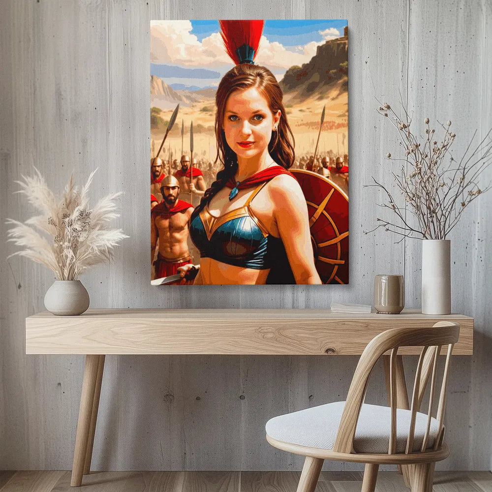 Zestaw do malowania po numerach „Starożytna królowa wojowników”