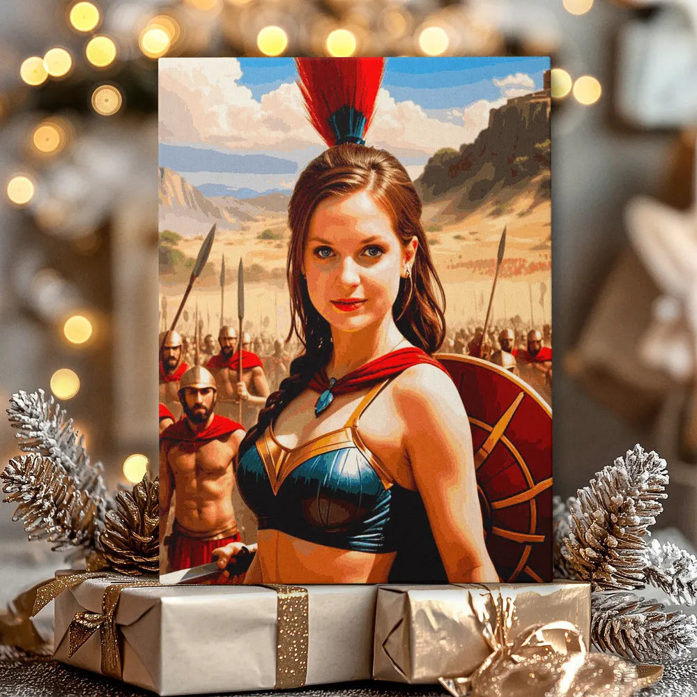 Zestaw do malowania po numerach „Starożytna królowa wojowników”