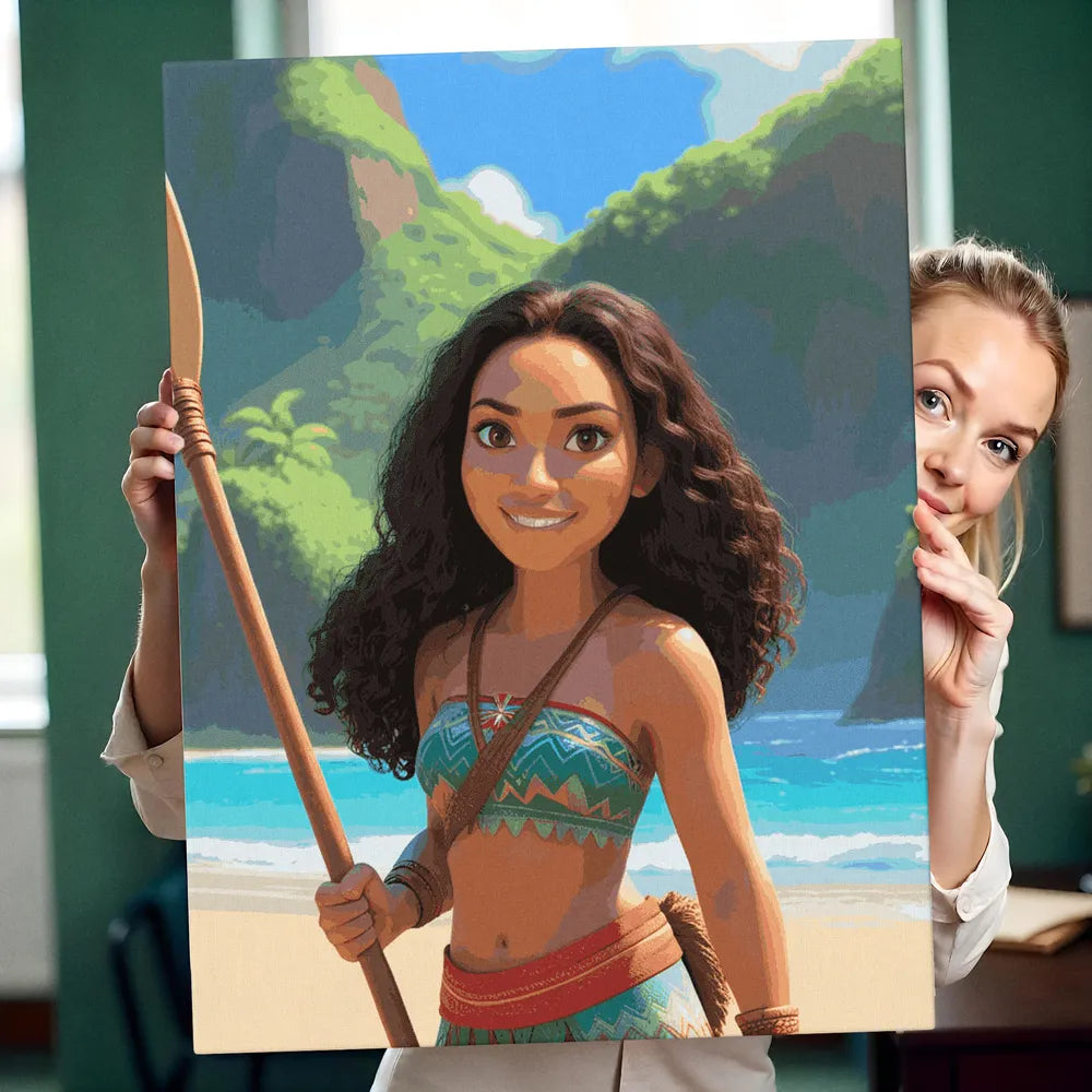 Zestaw Paint by Numbers „Poszukiwacz przygód na wyspie”