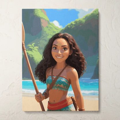 Zestaw Paint by Numbers „Poszukiwacz przygód na wyspie”