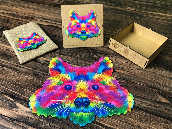 Puzzle Drewniane "Kolorowy Szop"