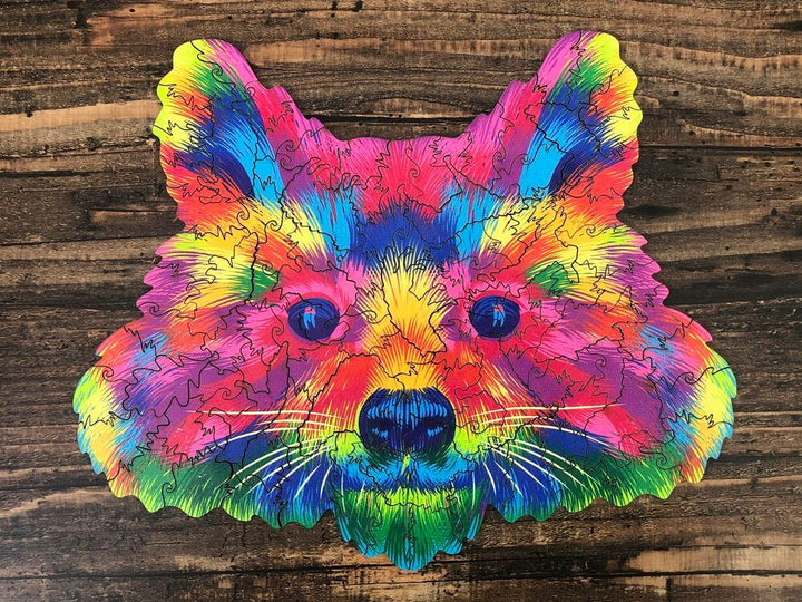 Puzzle Drewniane "Kolorowy Szop"