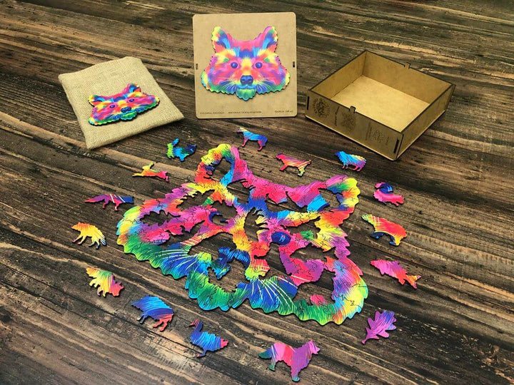 Puzzle Drewniane "Kolorowy Szop"