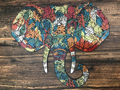 Puzzle Drewniane "Złoty Słoń"