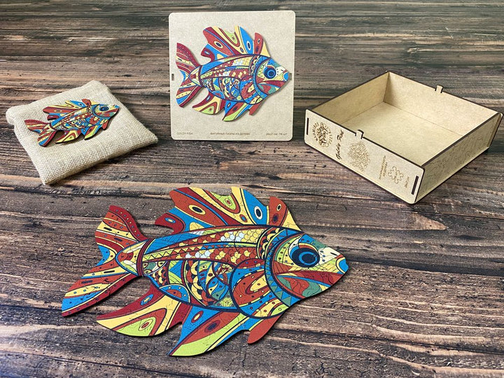 Puzzle Drewniane "Złota Ryba"