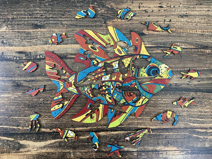 Puzzle Drewniane "Złota Ryba"