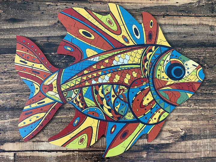 Puzzle Drewniane "Złota Ryba"