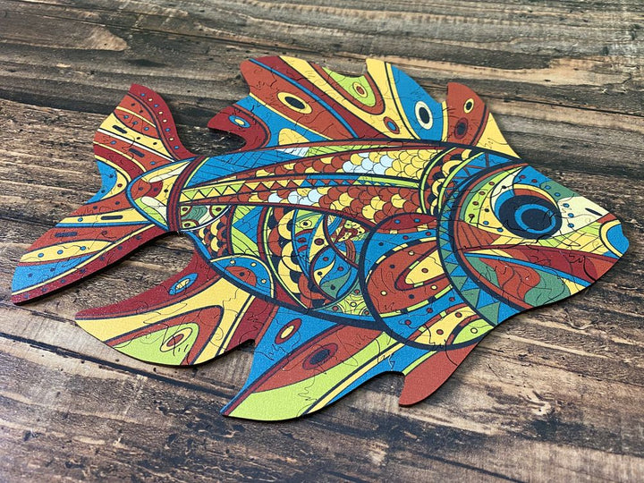 Puzzle Drewniane "Złota Ryba"