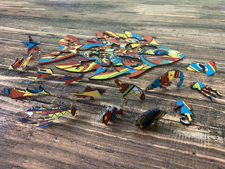 Puzzle Drewniane "Złota Ryba"