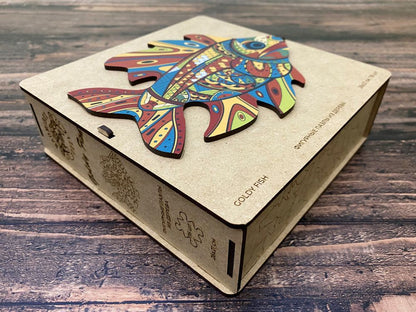 Puzzle Drewniane "Złota Ryba"