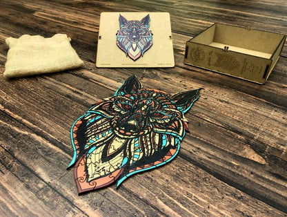 Puzzle Drewniane "Złoty Lis"