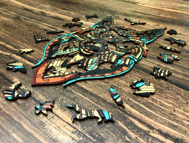 Puzzle Drewniane "Złoty Lis"