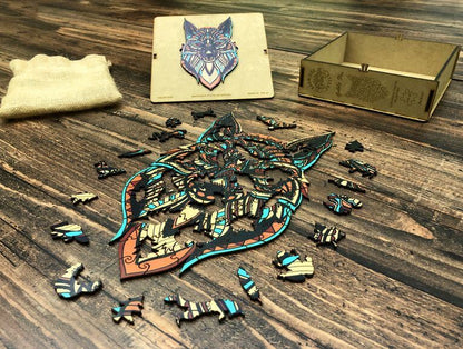 Puzzle Drewniane "Złoty Lis"