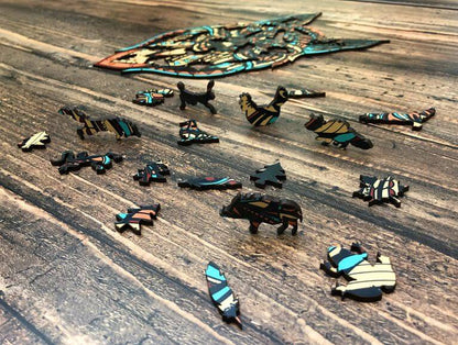 Puzzle Drewniane "Złoty Lis"