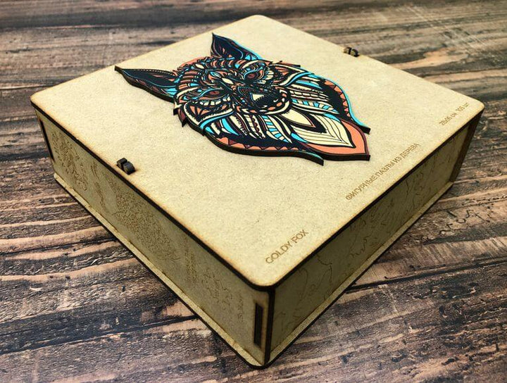 Puzzle Drewniane "Złoty Lis"