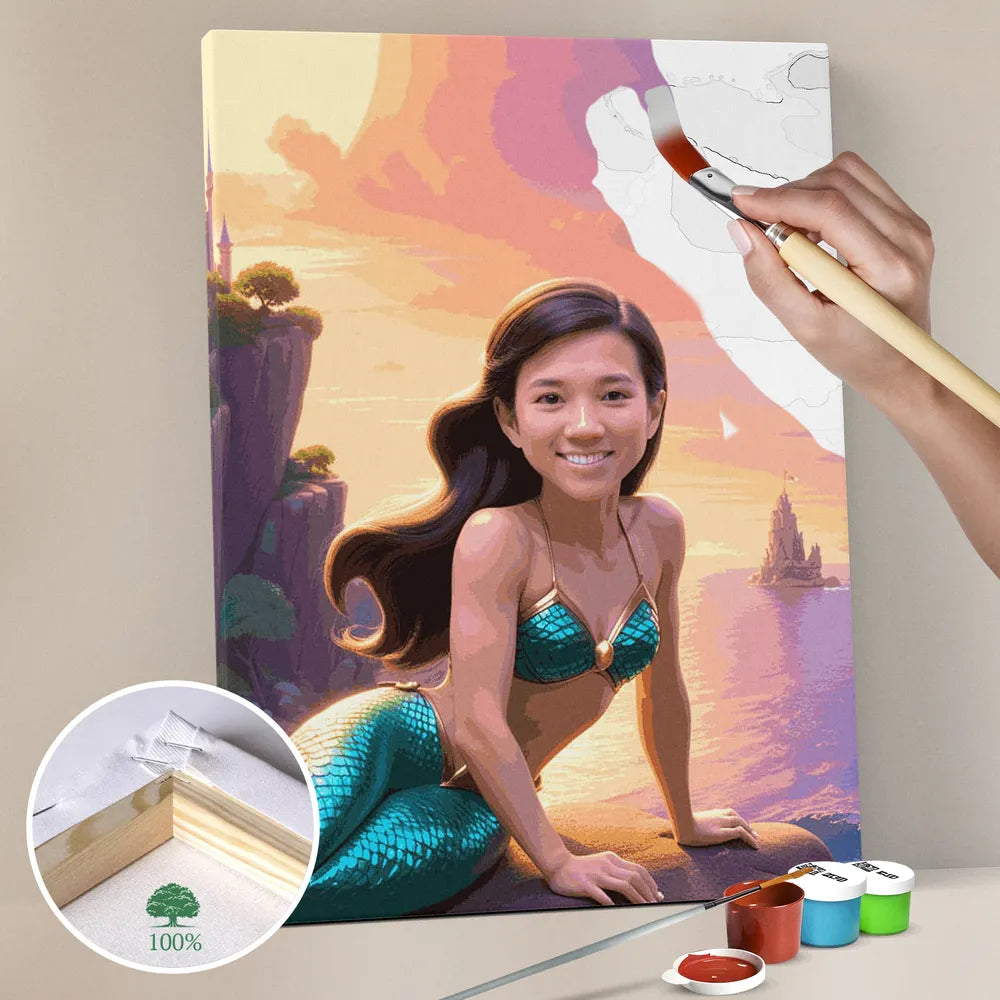 Zestaw do malowania numerami „Mermaid Majesty”