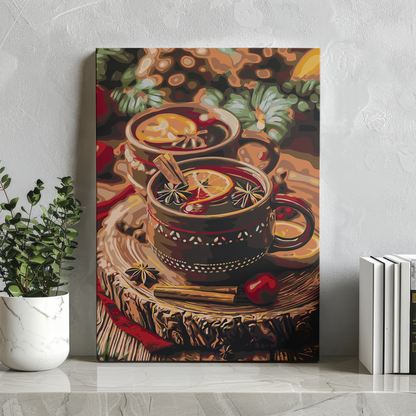 Malowania po Numerach - Zimowy Grzaniec