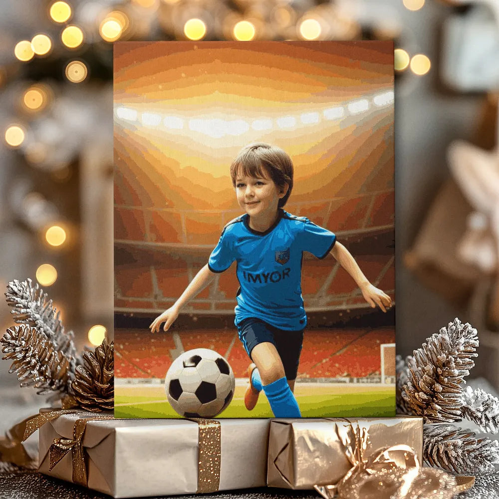 Zestaw malowania po numerach Paint by Numbers „Soccer Star”