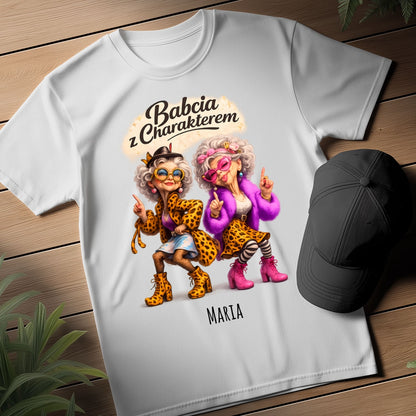 Babcia z Charakterem – Personalizowany Prezent z Imieniem, Stylowa i Wyjątkowa Babcia