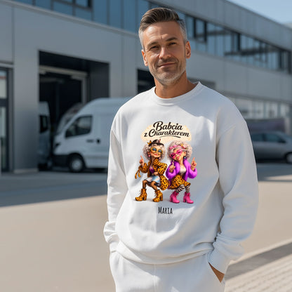 Babcia z Charakterem – Personalizowany Prezent z Imieniem, Stylowa i Wyjątkowa Babcia