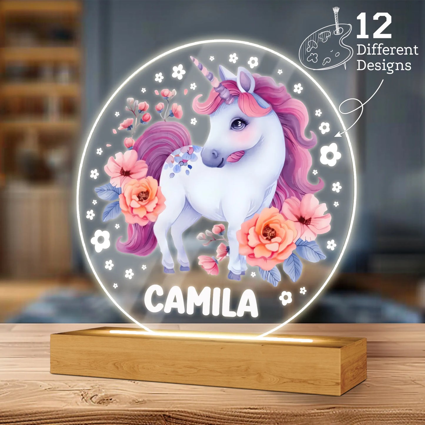 Jednorożec, Lampka nocna, Spersonalizowane lampki nocne dla dzieci
