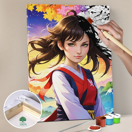 Zestaw do malowania po numerach „Mistyczna Maiden”.