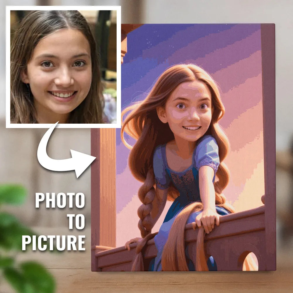 Zestaw do malowania po numerach „Przygoda księżniczki”.