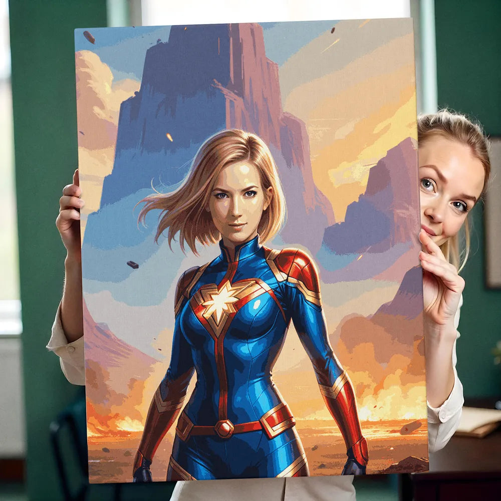 Zestaw do malowania po numerach „Scena bohaterska”.