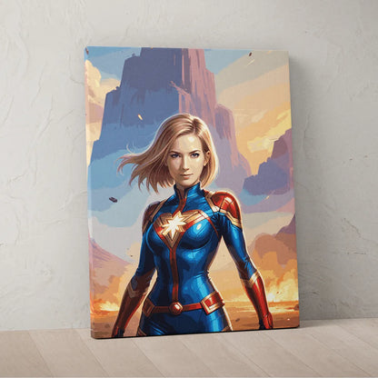 Zestaw do malowania po numerach „Scena bohaterska”.