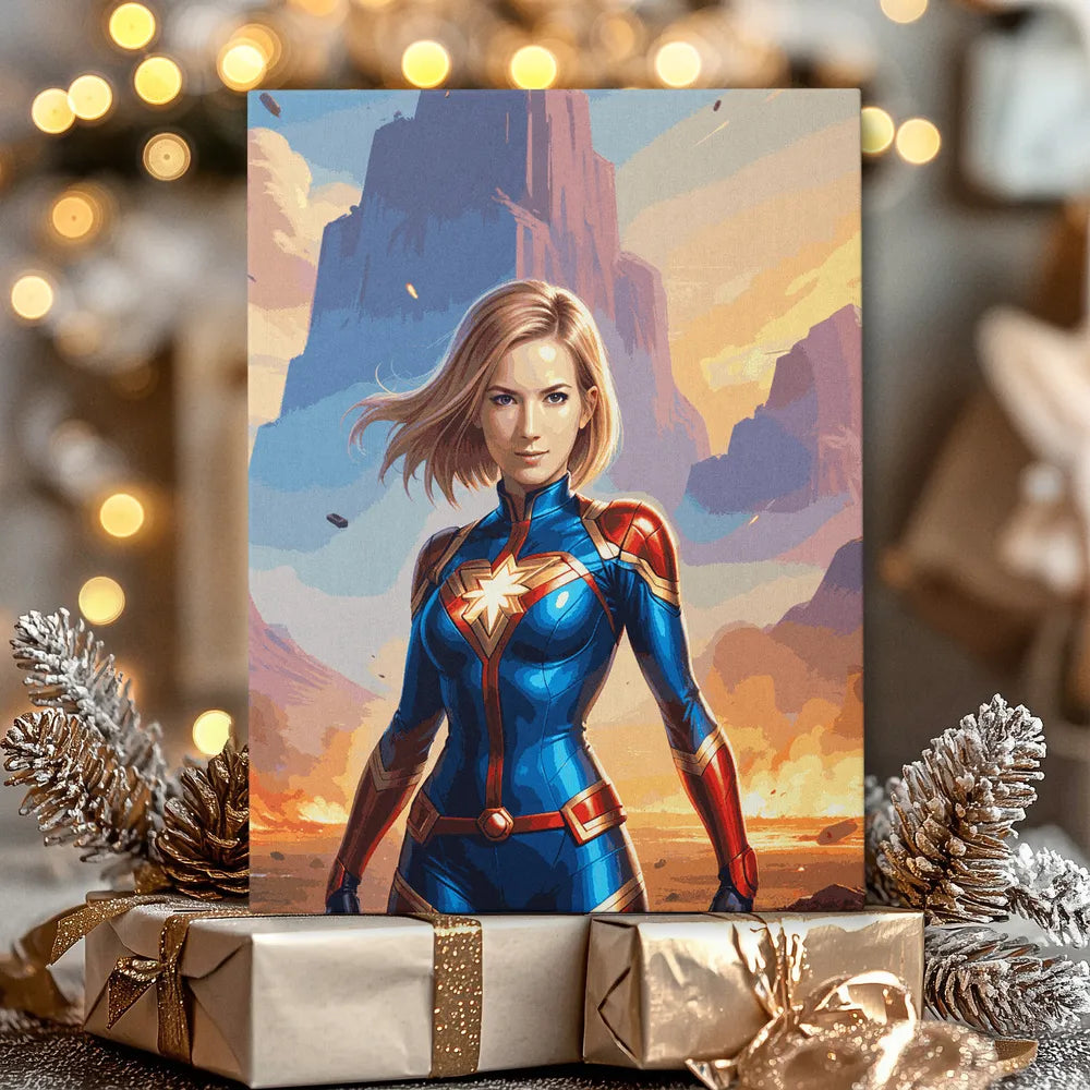 Zestaw do malowania po numerach „Scena bohaterska”.